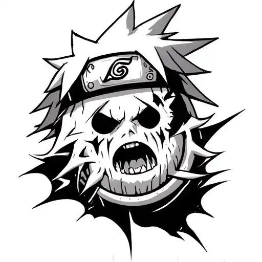 naruto cursed sealed idea inspired tattoo design idea
