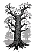treaty oak revival tattoo design idea
