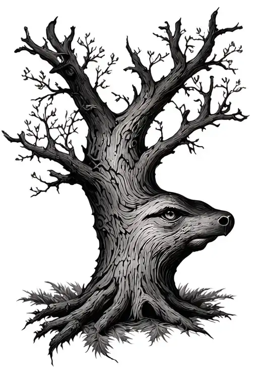 treaty oak revival tattoo design idea