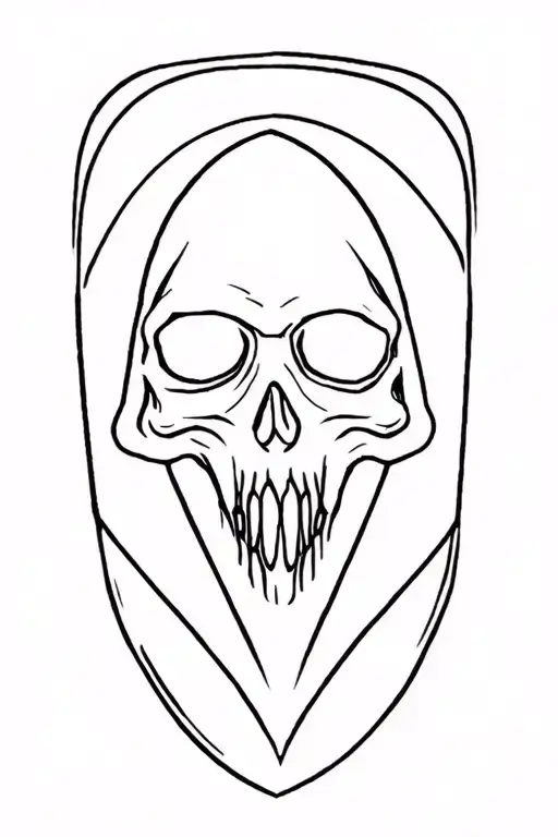 420 friendly grim reaper tattoo design idea