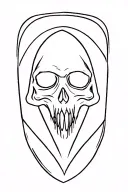 420 friendly grim reaper tattoo design idea