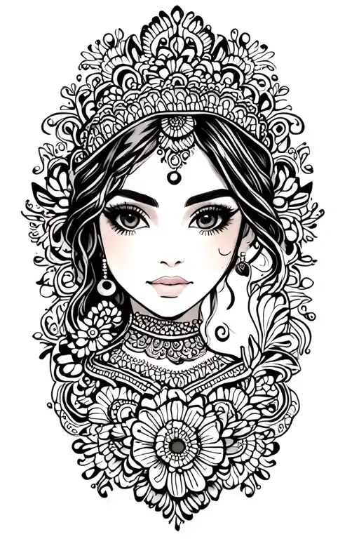 henna motifs tattoo design idea