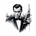 james bond tattoo design idea