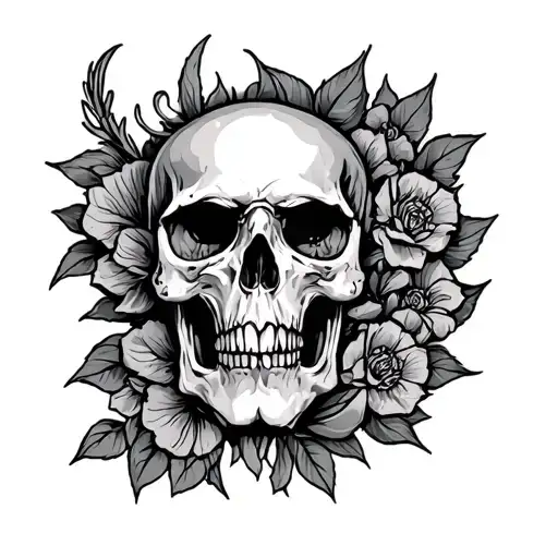 traditional flash machine tattoo design idea