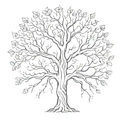 Ash Tree Of Life tattoo design idea
