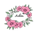 "Aşkım " Pinky promise with flowers intertwined relates to long-distance relationship tattoo design idea
