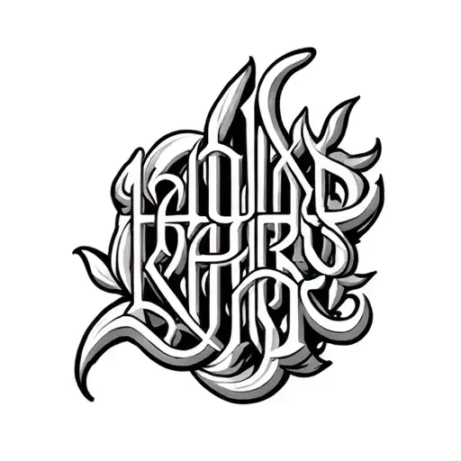 Two Word Ambigram Generator Adriel Nicquole tattoo design idea