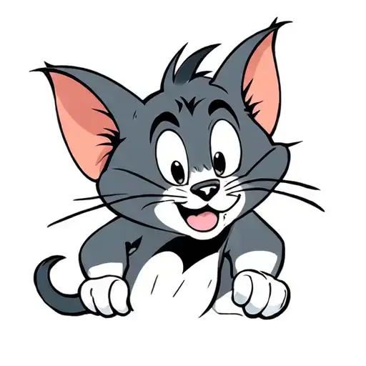 tom and jerry tattoo design idea