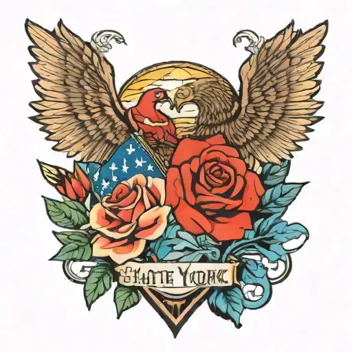 bailey and kileigh, state of New York and Georgia, national parks, date: June 21, adventure tattoo design idea
