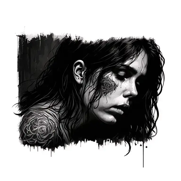 Depression tattoo design idea