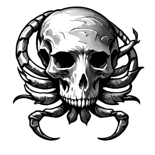 Greek cancer zodiac sign tattoo design idea