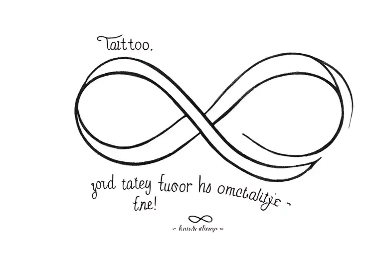 infinity symbol with text tattoo tattoo design idea