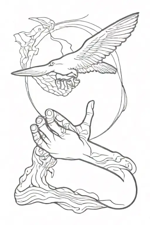 creation of adam with baseball seems in the background tattoo design idea