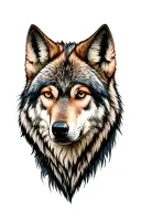 Wolf tattoo design idea
