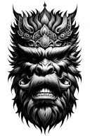 Narasimha tattoo design idea
