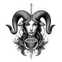 Libra Aries tattoo design idea