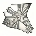 arizona state flag tattoo design idea