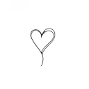 heart existing outside of body simple tattoo design idea