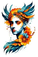 simple lines with deep meaning connection soul mind and bidy tattoo design idea