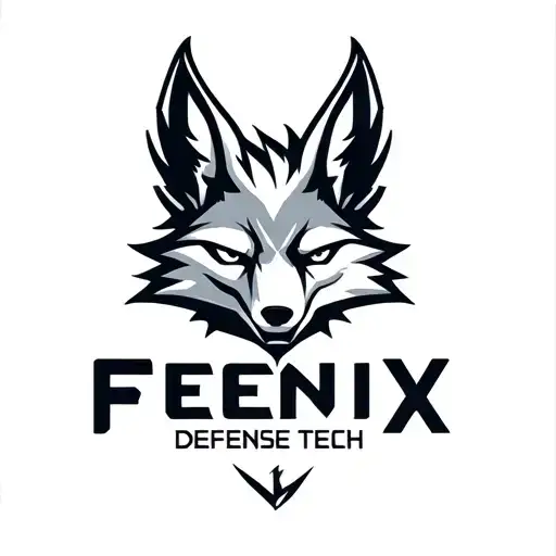 "Fenix Defense Tech" Military Style Fox Head with Phoenix Body with strength logo tattoo design idea