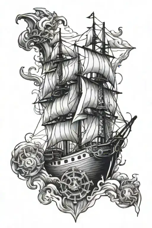 seaman ship tattoo design idea