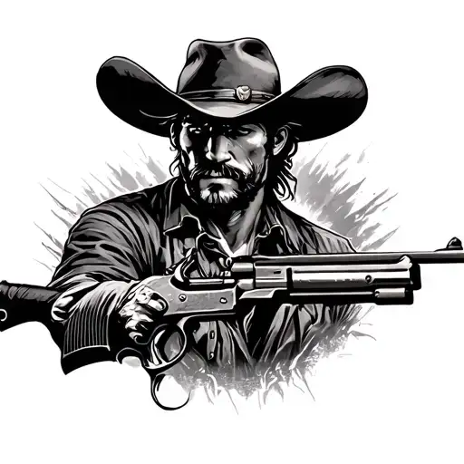 Red Dead Redemption tattoo design idea