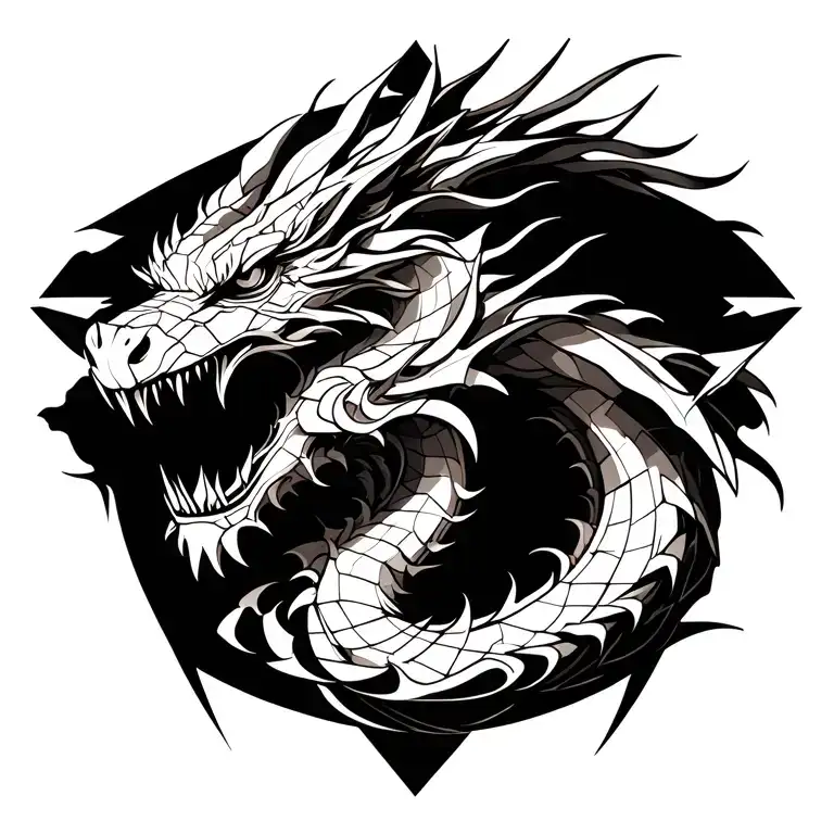 Betrayal dragon tattoo tattoo design idea