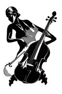 cello tattoo design idea