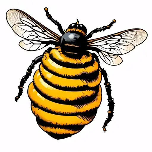 wu tang with beehive attached tattoo design idea