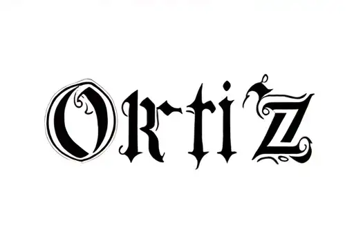 "Ortiz " tattoo design idea