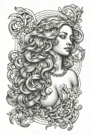 birth of Venus tattoo design idea
