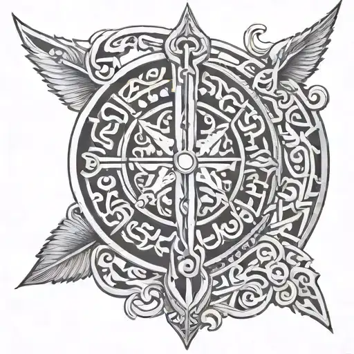 Anglo Saxon tattoo design idea
