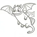 goofy and toothless tattoo design idea