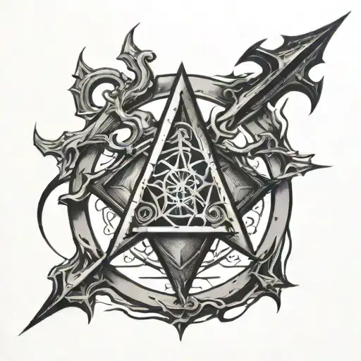 arcane sigil tattoo design idea