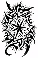 star cluster tattoo design idea