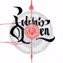 I wish a minimalist and discreet tattoo, combining a red thread of destiny, the precious word calligraphy queen tattoo design idea