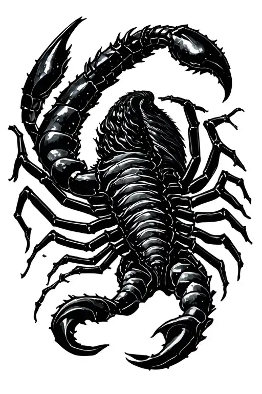 Scorpio constellation intertwined tattoo design idea