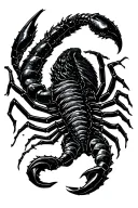 Scorpio constellation intertwined tattoo design idea