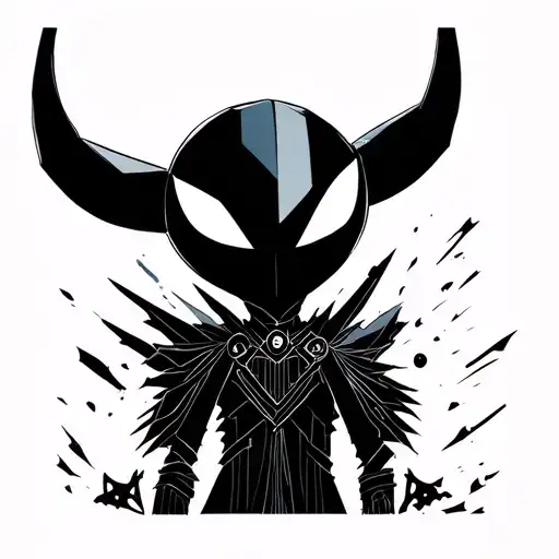 hollow knight dressed as a band member from twenty-one pilots tattoo design idea