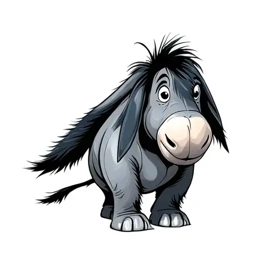 Eeyore tattoo design idea