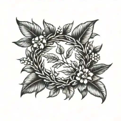 laurel wreath near Apollo tattoo design idea