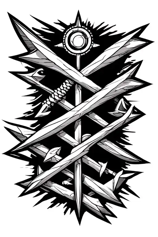 nautical directional points representing the client's purpose tattoo design idea