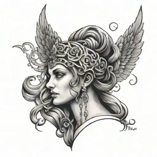 Goddess Hecate greek goddess tattoo design idea
