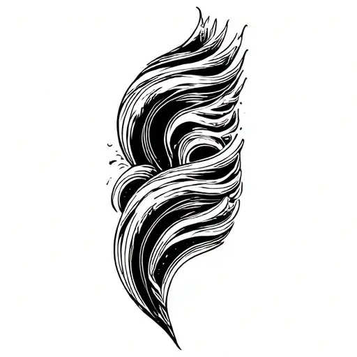 Filler Wave Patterns tattoo design idea