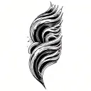 Filler Wave Patterns tattoo design idea