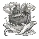 Noahs ark  tattoo design idea
