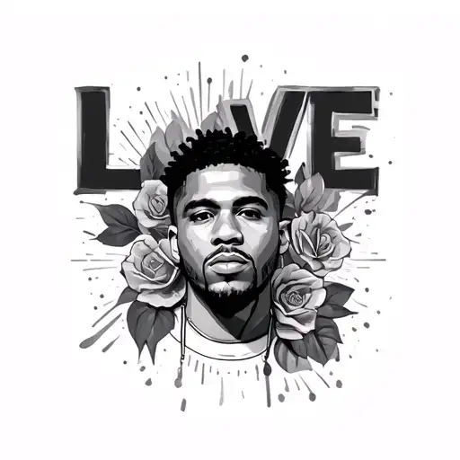 love yourz j cole tattoo design idea