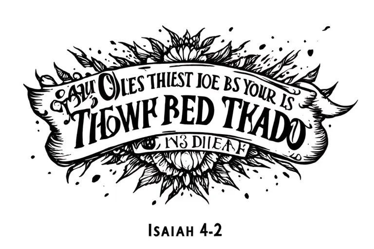 Isaiah 43:2 tattoo design idea