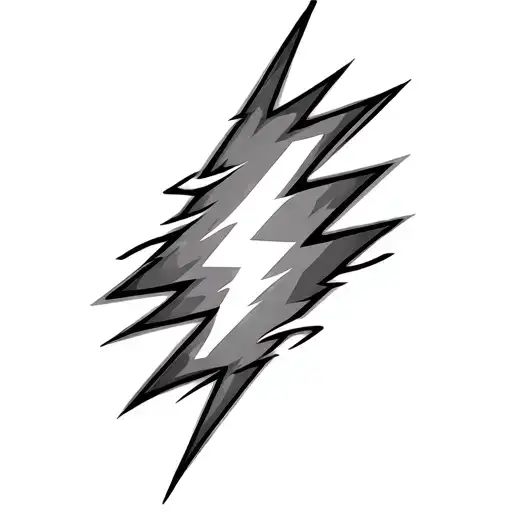 Coverup Lightning Bolts tattoo design idea