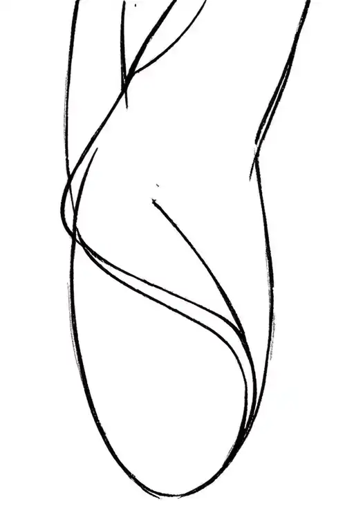 Create a fine line tattoo sketch. This tattoo will be located on the inner bicep and be a straight line. On the line inc tattoo design idea